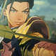 Claude pulls back a bowstring in Fire Emblem Warriors: Three Hopes.